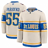 Men's St. Louis Blues #55 Colton Parayko Cream 2024-25 Winter Classic Stitched Hockey Jersey Dzhi,baseball caps,new era cap wholesale,wholesale hats